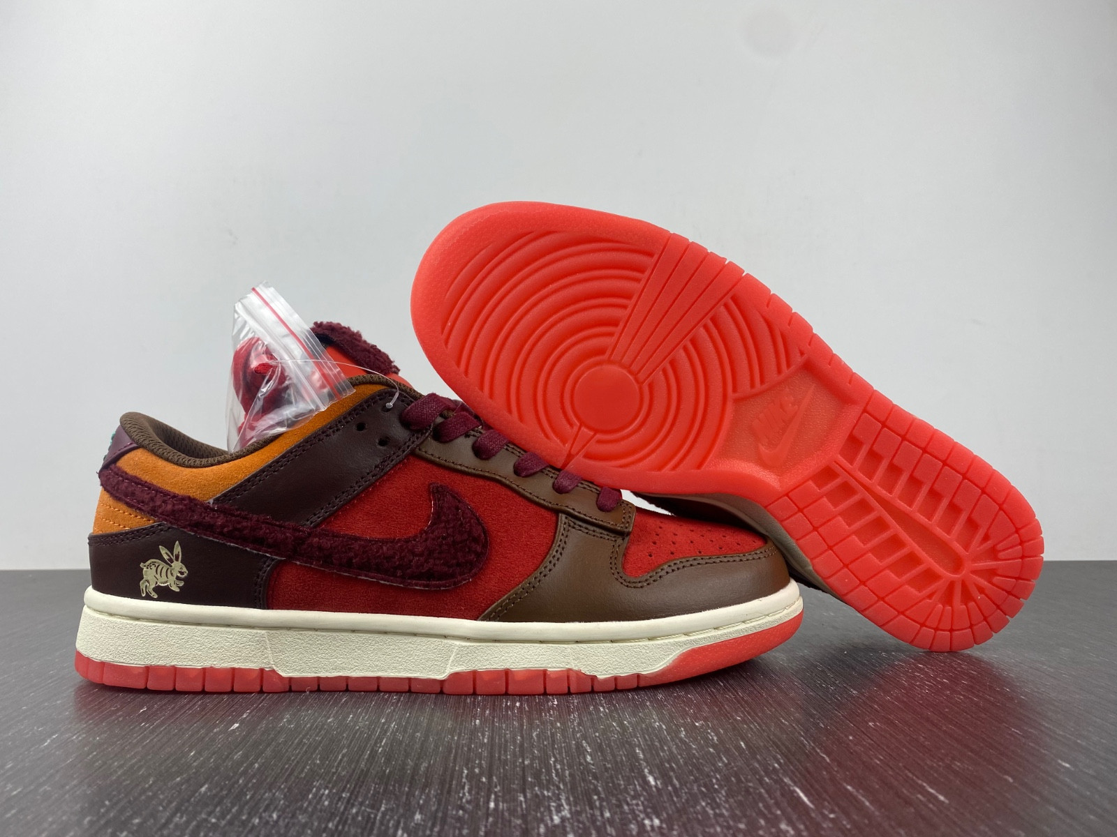 nike dunk low ''year of the rabbit - brown orange'' fd4203-661