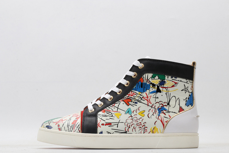 chian louin high top sneaker