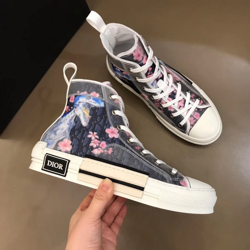 dio* b23 flowers technical canvas low-top sneaker