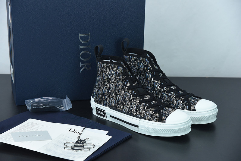 dio* b23 oblique high-top sneaker