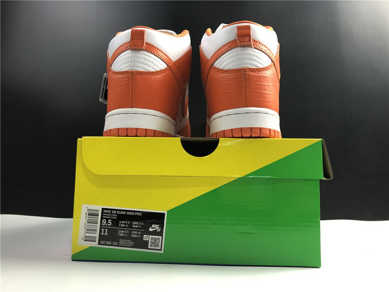 S*p*e x nike dunk high pro sb orange 307385-181