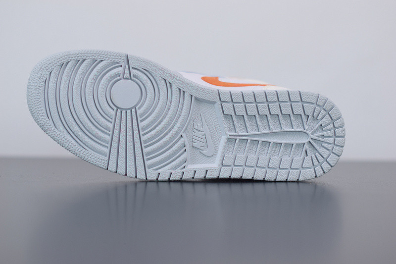 air jordan 1 mid starfish pure platinum cw7591-100