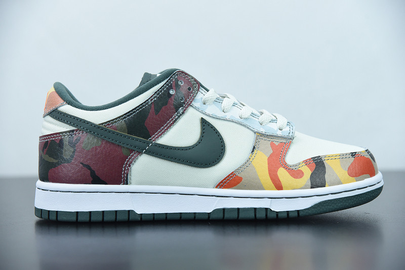 nike sb dunk low “multi camo” dh0957-100