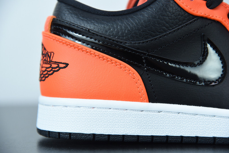 air jordan 1 low se black turf orange ck3022-008