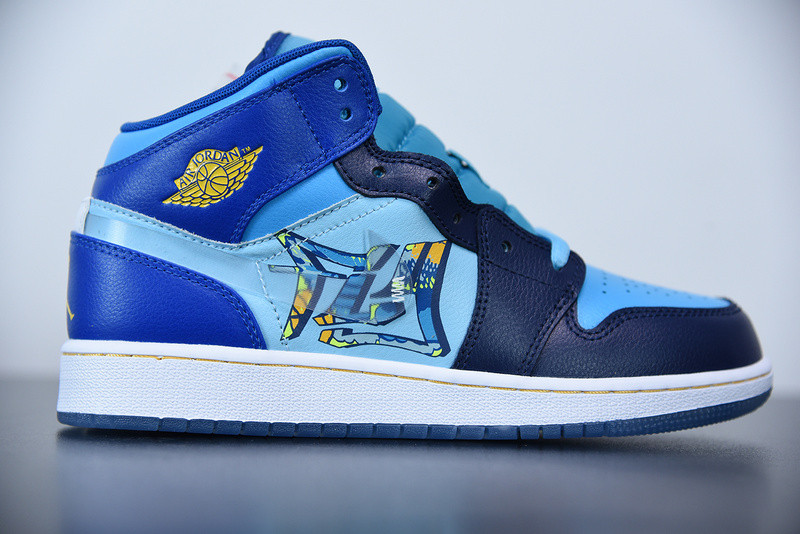 air jordan 1 mid gs ''fly'' bv7446-400