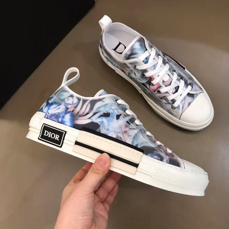 dio* b23 flowers technical canvas low-top sneaker