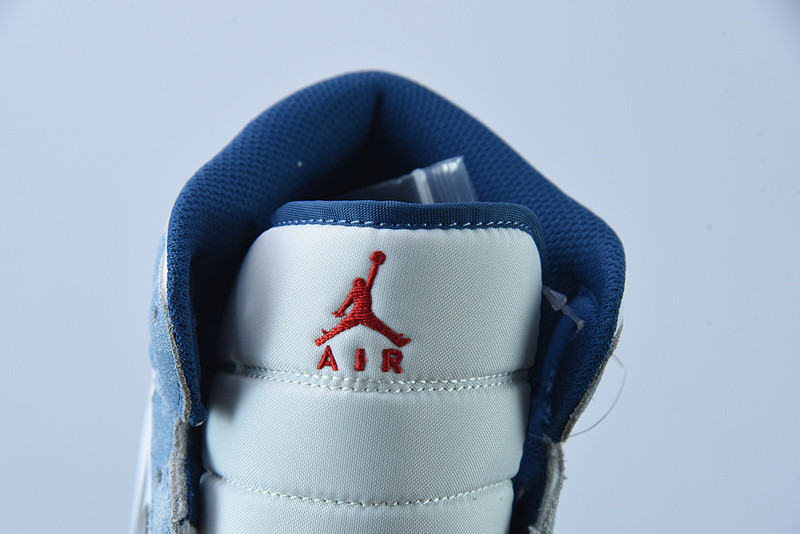 air jordan 1 mid french blue fire red dn3706-401