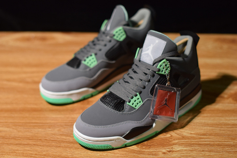 air jordan 4 retro "green glow" 308497-033