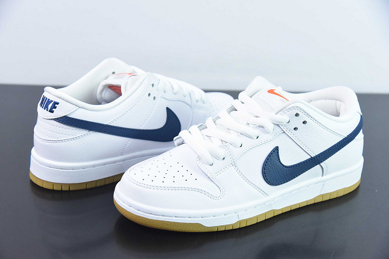 nike sb dunk low orange label white navy cz2249-100