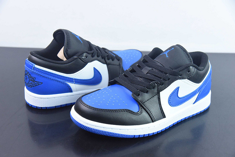 air jordan 1 low gs "black/royal" 553560-140
