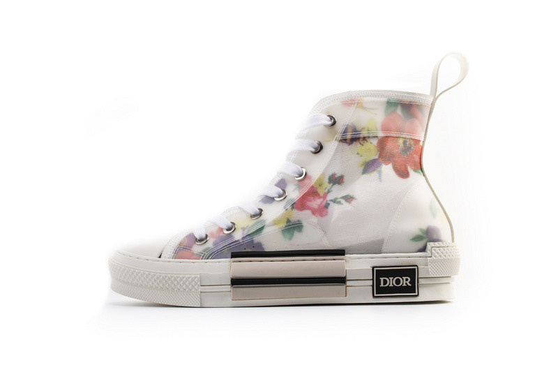 dio* b23 oblique high top sneakers t00853-1064