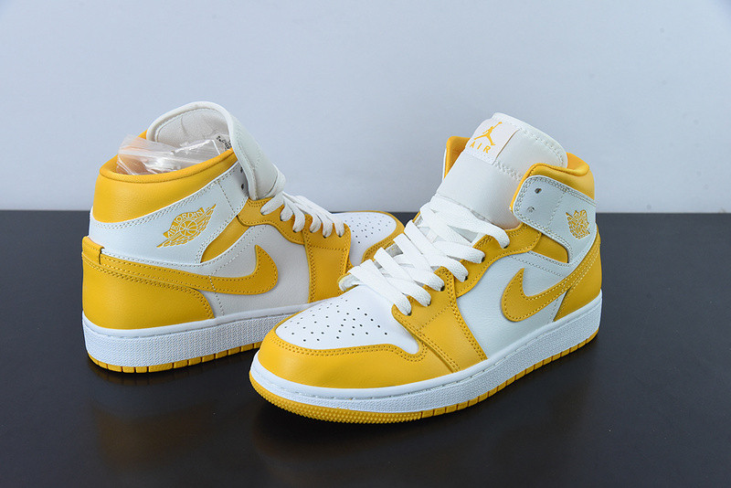 air jordan 1 mid “university gold” bq6472-117