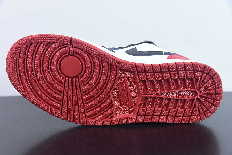 nike air jordan 1 low bred toe 2.0 (gs) 553560-161