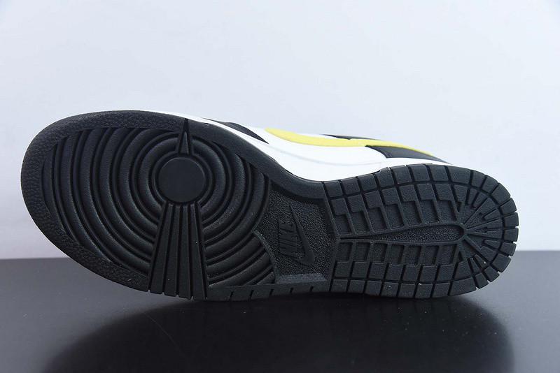 nike dunk low black yellow white fq2431-001