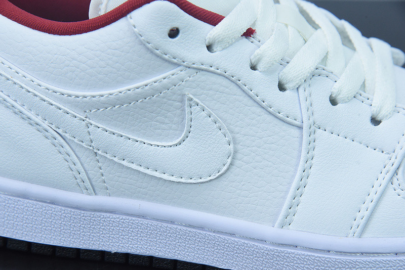 air jordan 1 low gs "white/red" 553560-164