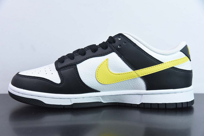 nike dunk low black yellow white fq2431-001