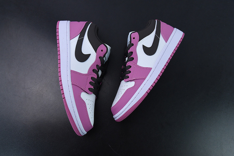 nike air jordan 1 low berry powder white black dc1767-160