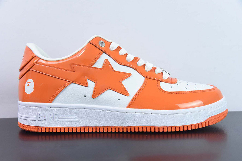 a bathing ape bape sk8 sta orange