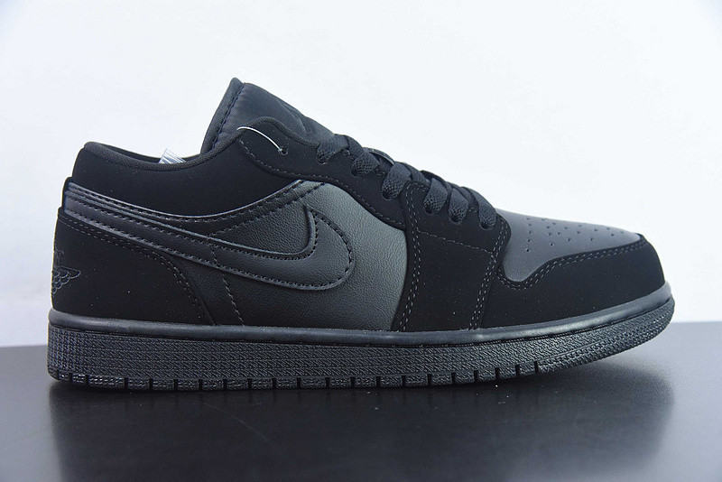 air jordan 1 retro low ''triple black'' 553558-025