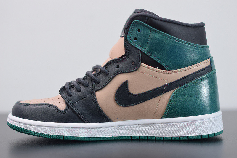 air jordan 1 high cracked metallic leather ah7389-203