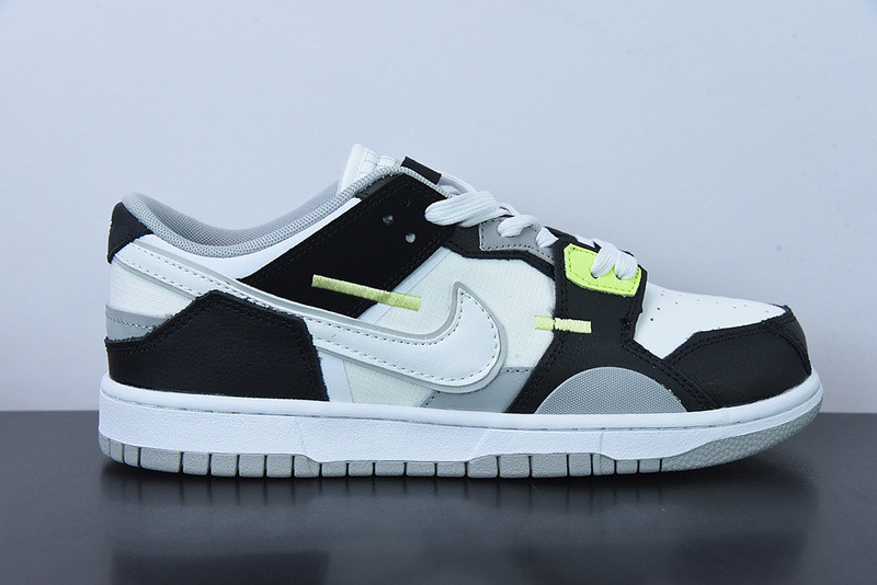 nike dunk scrap ''wolf grey light lemon twist'' dc9723-001