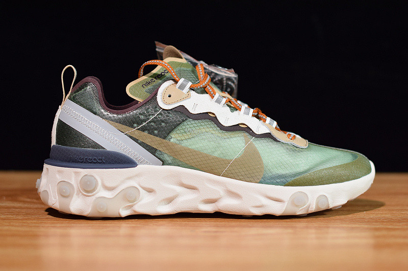 nike react element 87 undercover green mist bq2718-300