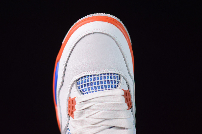 air jordan 4 retro “knicks” white/royal blue-orange 308497-171