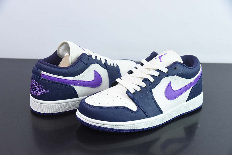 air jordan 1 low womens "purple/sail" dc0774-502