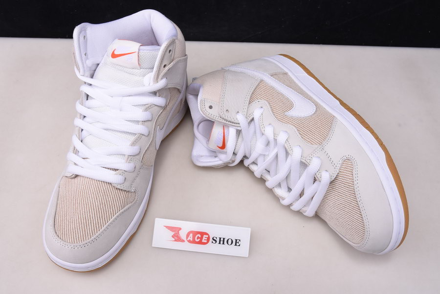nike sb dunk high pro iso orange label unbleached natural da9626-100