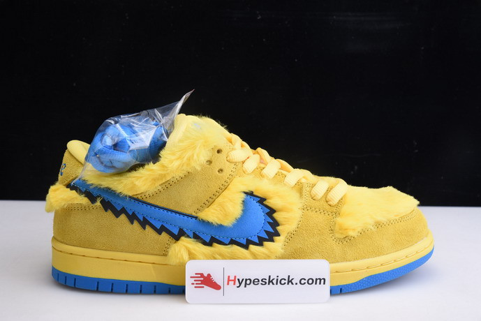 grateful dead x nike sb dunk low “yellow bear” cj5378-700