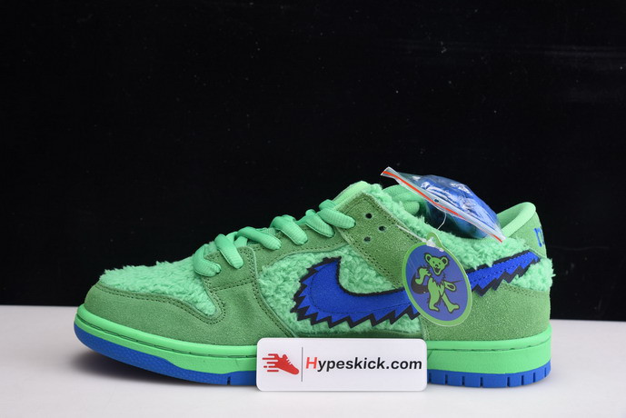 grateful dead x nike sb dunk low “green bear” cj5378-300