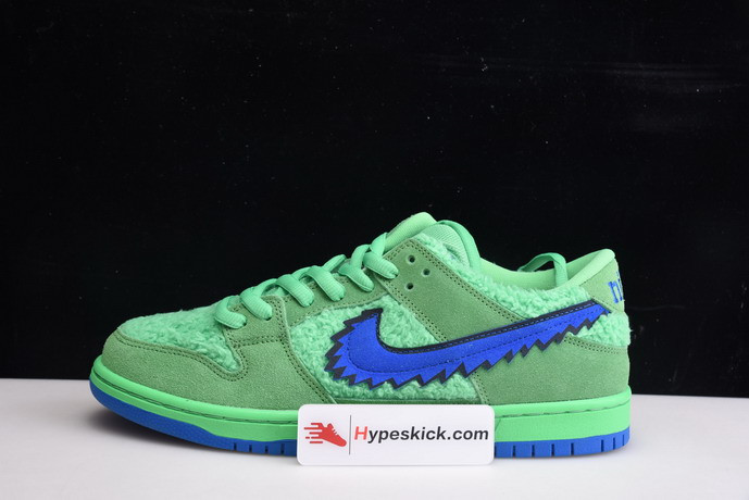 grateful dead x nike sb dunk low “green bear” cj5378-300